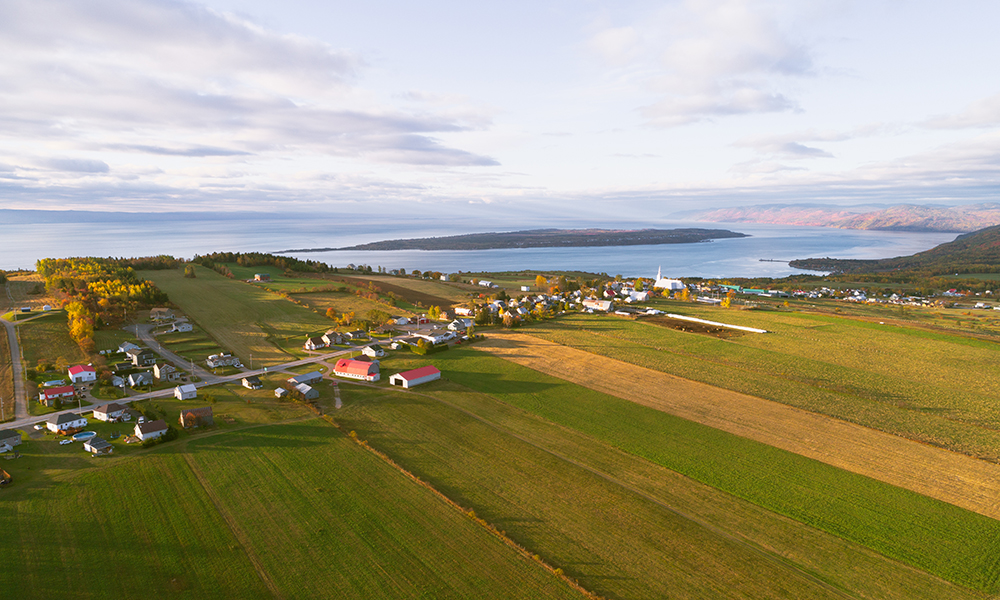 View on Les Éboulements